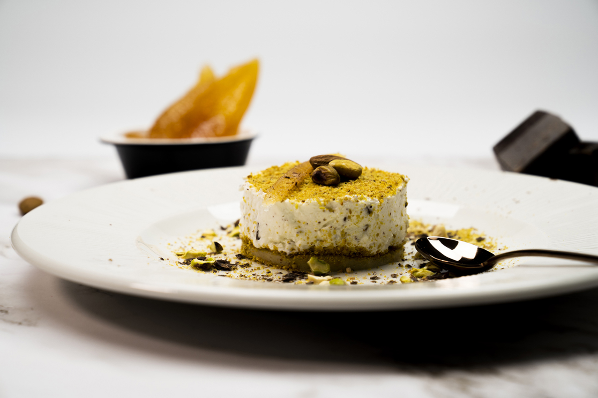 cassata al mascarpone cioccolato e pistacchio